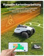MAMMOTION Yuka mini 2 800 LiDAR Mähroboter ohne Begrenzungskabel für 800m², ohne RTK, 360°3D LiDAR+ KI-Vision,Große RWD für 45% Steigungen, – Bild 2