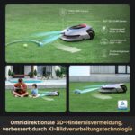 Dreame A2 1200 Mähroboter – kabellos ohne RTK, für Flächen bis zu 1200 m², mit 360° 3D-LiDAR & KI-Vision, Steigfähigkeit bis zu 50% (26,5°), – Bild 4