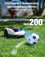 ECOVACS Goat O1200 Mähroboter ohne Begrenzungskabel, 1200 m², 360° Dual-LiDAR-Navigation, Automatische Kartierung, KI-3D-Hindernisvermeidung, – Bild 5