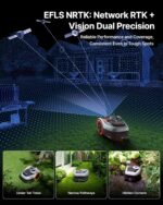 Segway Navimow i205 AWD Mähroboter ohne Begrenzungskabel mit Garage S, Empf. 500 m², Allradantrieb für Steigungen bis zu 45%, Efls NRTK+Vision, Keine – Bild 3