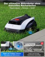 ECOVACS Goat O1200 Mähroboter ohne Begrenzungskabel, 1200 m², 360° Dual-LiDAR-Navigation, Automatische Kartierung, KI-3D-Hindernisvermeidung, – Bild 3