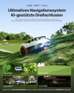 Segway Navimow i210 LiDAR Pro Mähroboter mit Garage M für 1000 m², LiDAR+Vision+NRTK Tri-Fusion-Positionierung, Xero-Turn AWD für 55% Steigungen, – Bild 2
