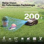 SUNTEK SRM2025 Mähroboter ohne Begrenzungskabel, KI Pure Vision Rasenmäher Roboter für 250 m² mit automatischer Kartierung, 35% Steigung, – Bild 2